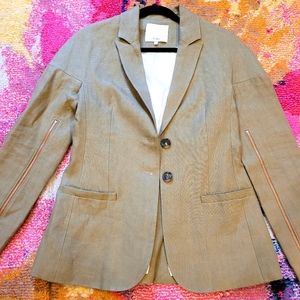 Tibi Zipper Sleeve Blazer
